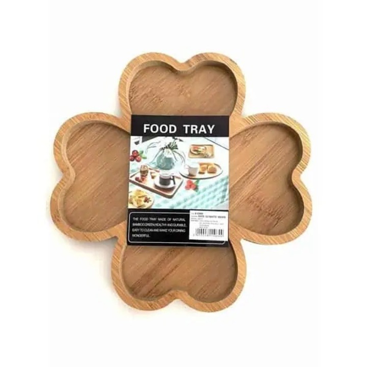 Platou comaprtimentat din bambus, 24 x 24 x 1.5 cm, Wei A11879