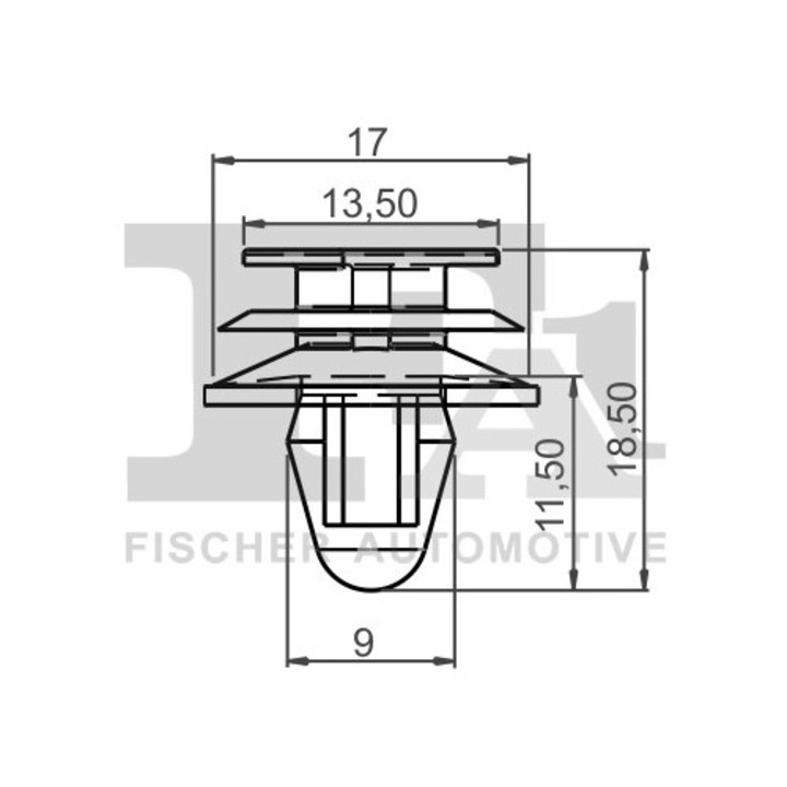 Щипки, Декоративно покритие и защита 21-40016.10 Citroën Evasion/Jumpy 1 Peugeot 205/205 2/309/309 1/309 2/806