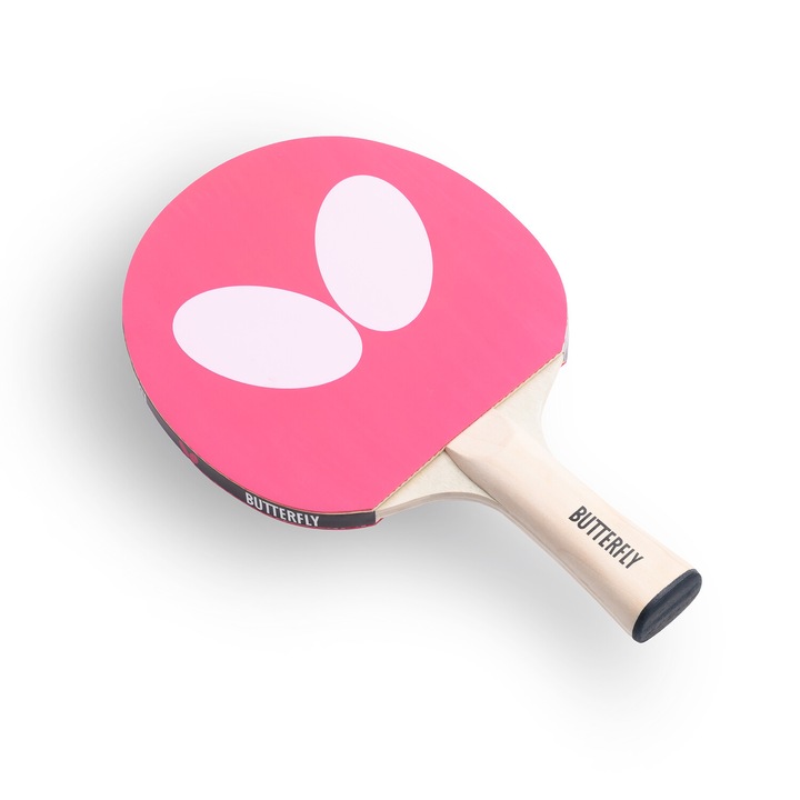 Paleta de tenis de masa BUTTERFLY LOGO Racket roz