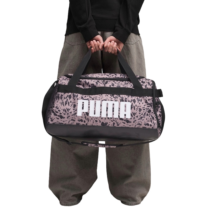 Geanta unisex Puma Challenger Aop Small Sports Bag 35L, Mov, One-Size
