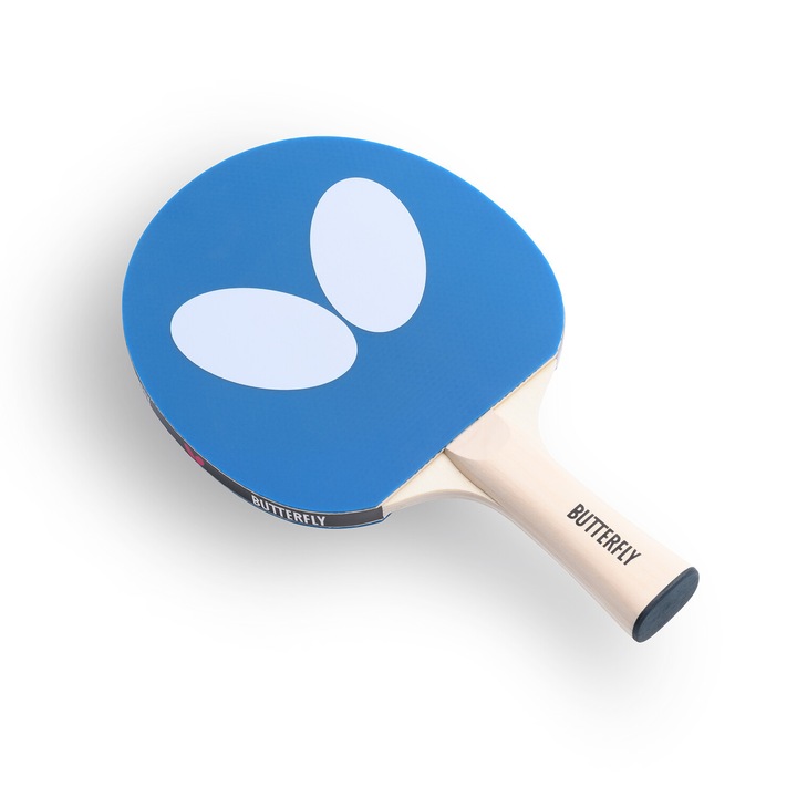 Paleta de tenis de masa BUTTERFLY LOGO Racket albastra