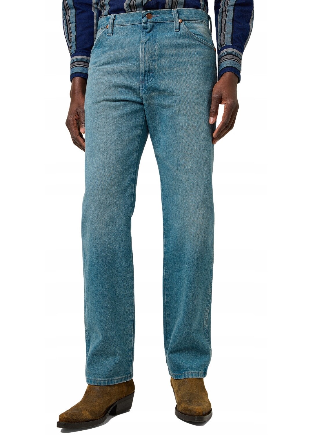 Blugi Barbati, Wrangler, 13MWZ, Straight Fit, Talie Medie, 5