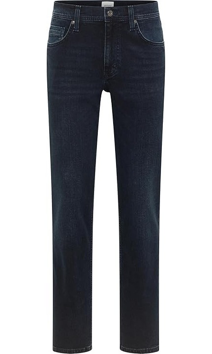 Blugi Barbati, Mustang, Washington, Slim Fit, Talie Medie, 5 Buzunare, Fermoar, Lungi, Bumbac, W32-L32 US, Negru