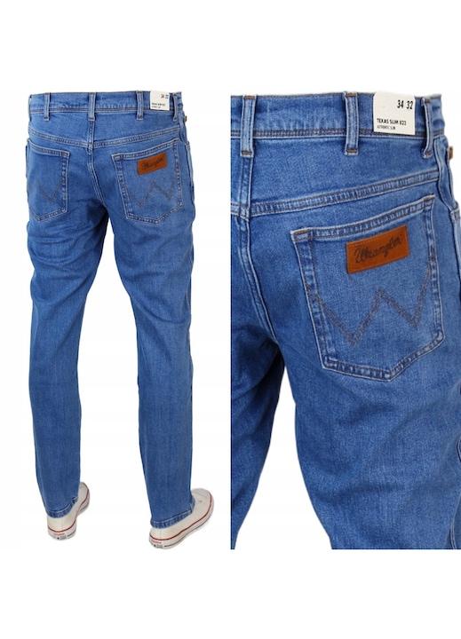 Blugi Lungi Bumbac cu Fermoar, Albastru