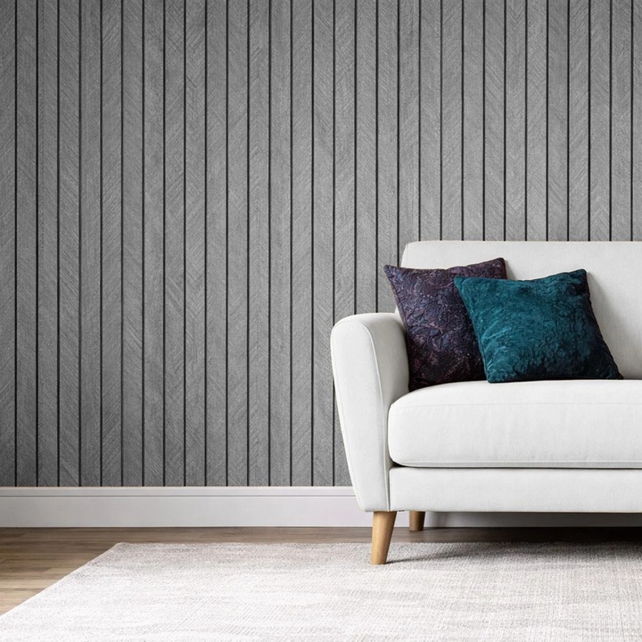 Autocolant de Perete Model Riflaj Gri 60x30cm - 6buc