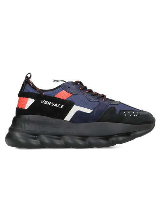 Pantofi Sport Versace Chain Reaction V3, negru-albastru-rosu