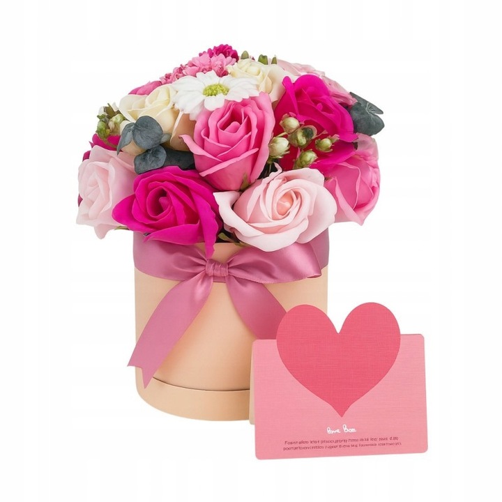 Buchet flori parfumate din sapun, Ecarla, 22x18cm