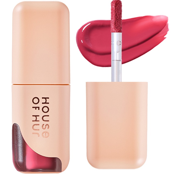 Ruj de buze, House of HUR, Global Glowy Ampoule Tint, 4.5g - Deep Rose
