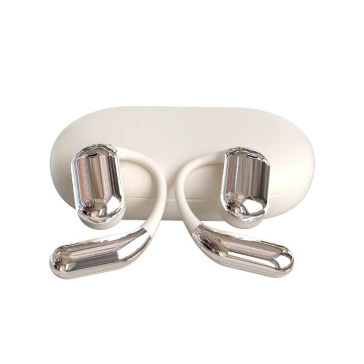 Fordító fülhallgató, AI alapú, 144 nyelvet és nyelvjárást támogat, zökkenőmentes kommunikáció, 99%-os pontosság, megbízható fordítások, offline is működik, kényelmes, elegáns kialakítás - TRANZIO bézs VYZIO®