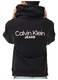 Hanorac barbati Calvin Klein LS LOGO BACK PRINT HOODIE, Bumbac, Negru, Negru