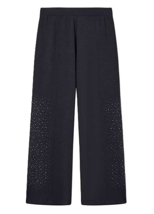 Pantaloni dama EA7 TRAIN PRECIOUS W PANTS OH, Poliester, Gri, Gri