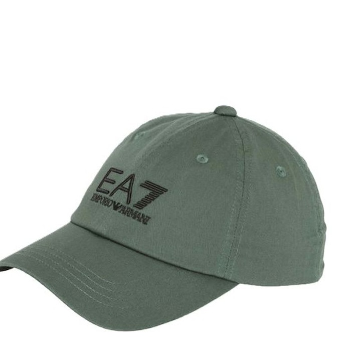 Sapca unisex EA7 TRAIN CORE U CAP ESSENTIAL, Bumbac, Verde, S INTL