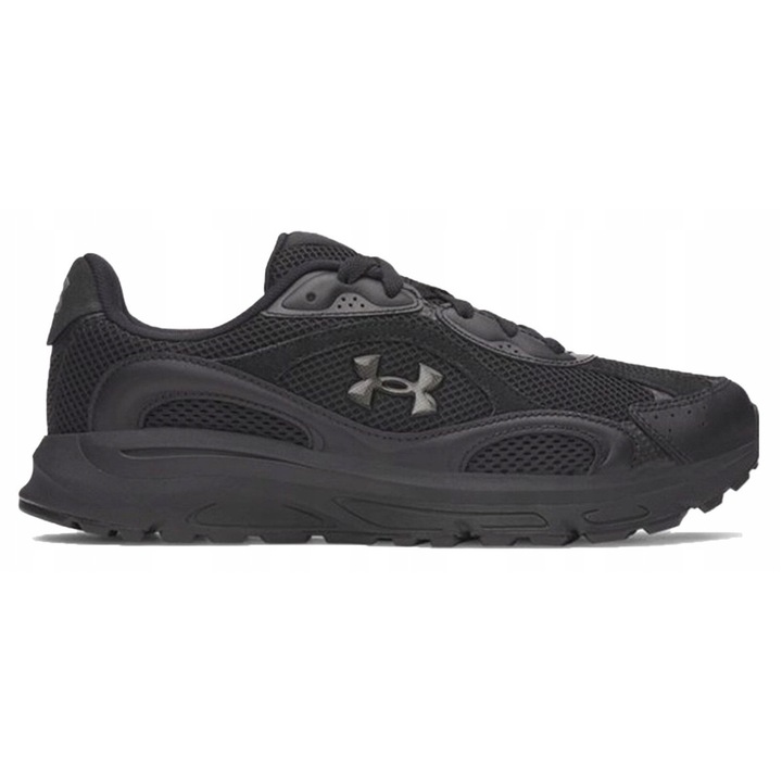Pantofi sport barbati Under Armour Tech Runner, piele naturala, negru