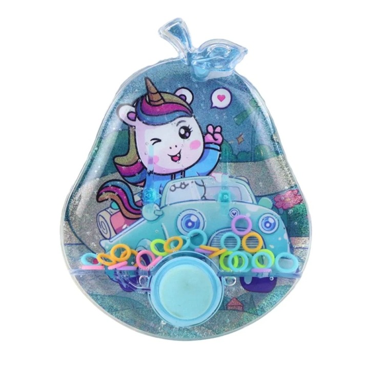 Gyümölcs alakú vizes játék, Unikornis modell, Gyermekeknek, Kék
