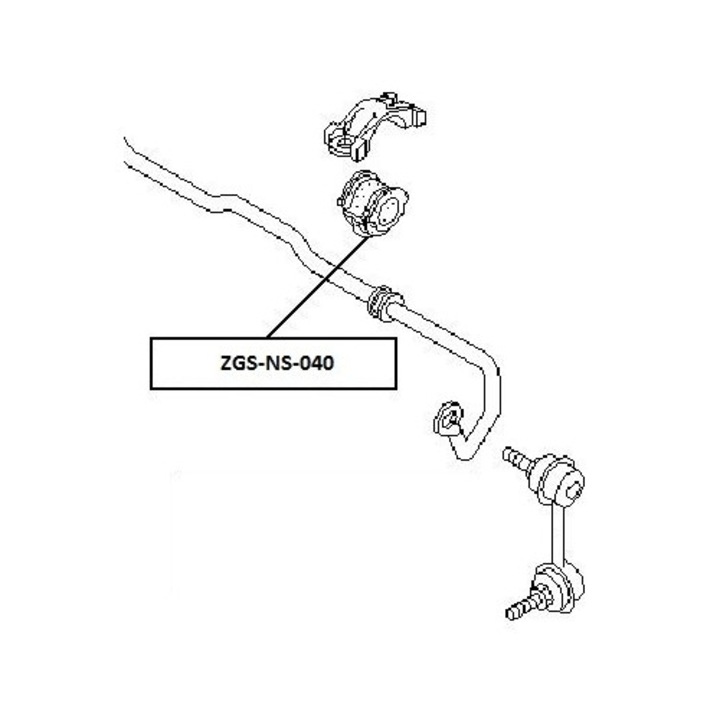 Bucsa Bara Stabilizatoare Fata NTY, Nissan Almera Tino, 2000-2006, 70Z1060, 546134U006