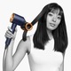 Сешоар Dyson Supersonic Nural™ HD16, За права и вълниста коса, Prussian Blue/Copper..
