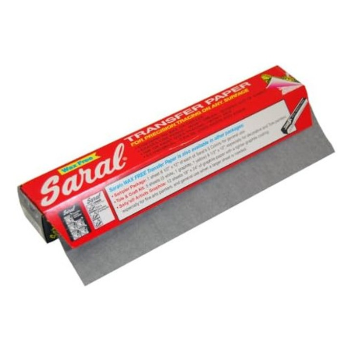 Grinda transfer Saral, Negru Grafit, 0.31x3.65m