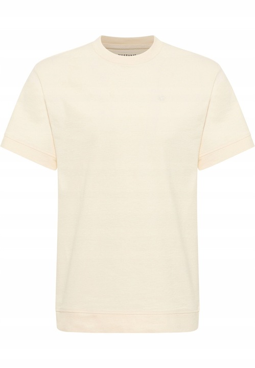 Tricou Barbati, Mustang, Allentown, Regular Fit, Maneca Scurta, Decolteu Rotund, Cu Logo, Bumbac, Design Clasic, M INTL, Alb