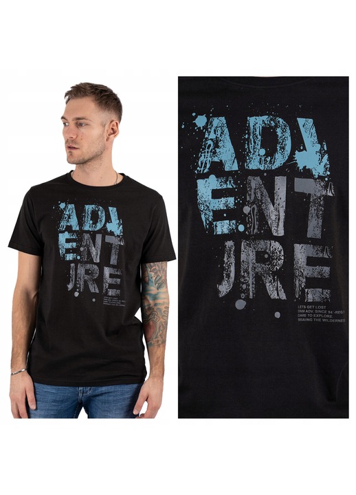 Мъжка Тениска, Marcus, Willow, Стандартна Кройка, Къс Ръкав, Кръгло Деколте, С Лого, Памук, Класически Дизайн, Черен, Черен