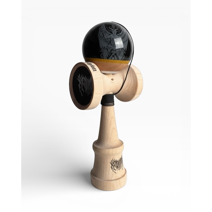 Kendama interactivă, OKendama, model ZERO1++, finisaj AntiSkid, dimensiune ken 16, 8 cm, Tama 62 mm