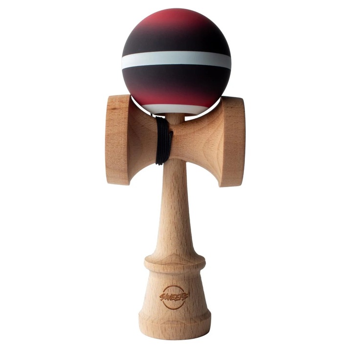 Kendama interactivă Sweets Horizon Fade, Broken Shape, negru/roșu, 7 ani