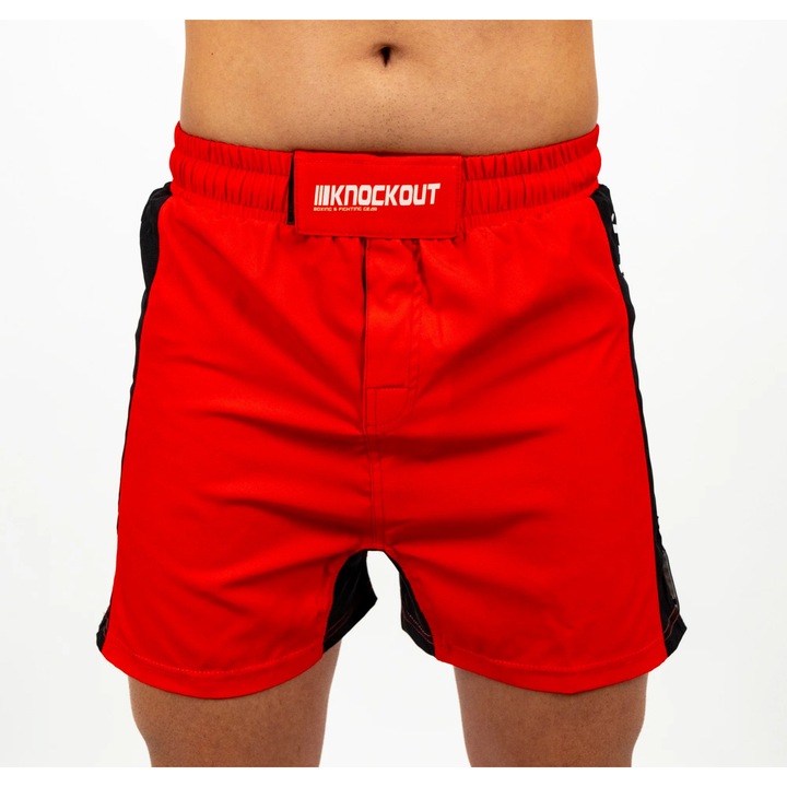 Sort MMA Knockout Competition, rosu, XL, material elastic, durabilitate superioara