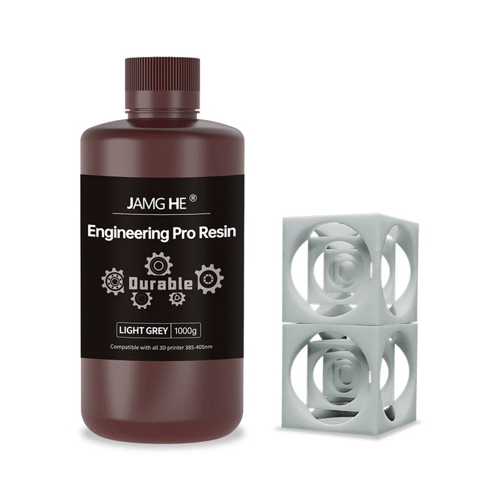 Твърда смола за 3D печат, Jamghe, High Impact Tough Engineering Pro, сива, 1 кг