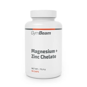 Magneziu + Zinc Chelat, GymBeam, 90 caps
