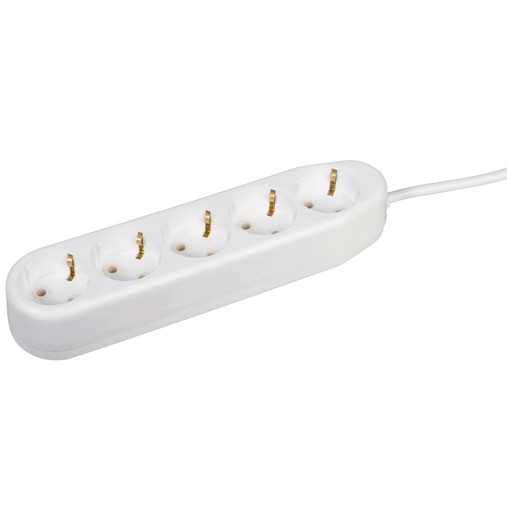 Керамичен удължител 10м 5 гнезда с CP