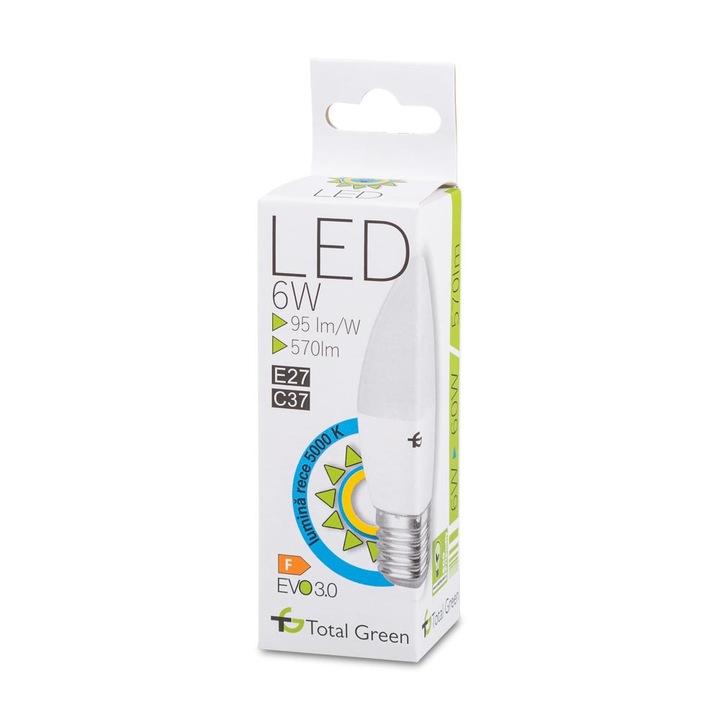 Bec LED EVO3.0 6W E27 5000K