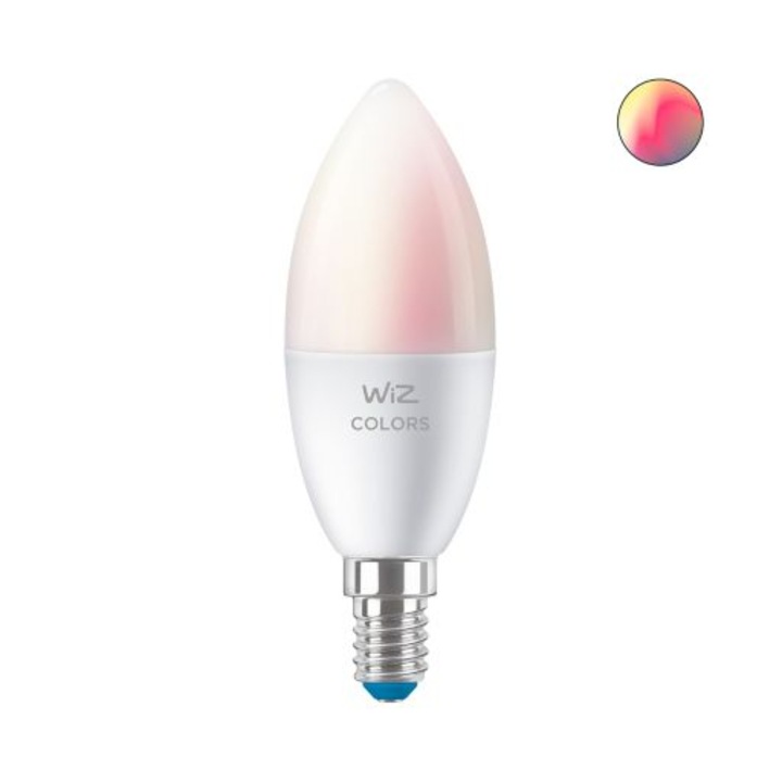 Led крушка свещ C37 4.9-40W E14 922-965 RGB wifi, Wiz