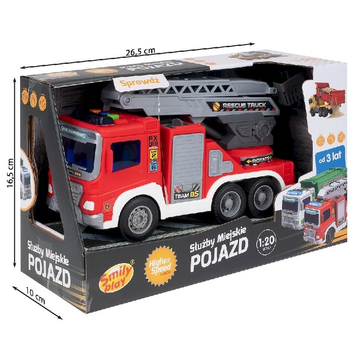 Masinuta, Luka, Önkormányzati Szolgáltatások Járműve, Interaktív, 27x16x10cm