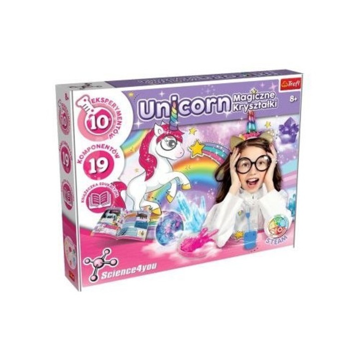 Set educativ, Luka, Unicorn, 10 experimente, 30x38,2x6cm