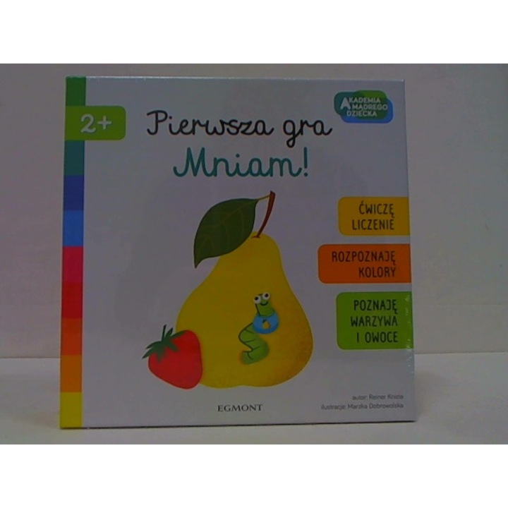 Joc educativ, Egmont, Prima joc - Mniam!, 15 jetoane fructe si legume, 2-4 jucatori, 2+ ani