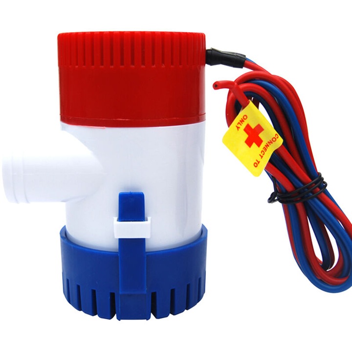 Pompa apa submersibila 1100 GPH, plastic, DC12V, 108x100.7x70.4mm, pentru acvarii si piscine