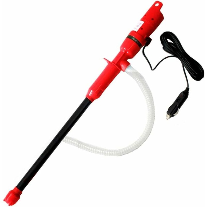 Pompa submersibila pentru transfer de lichide, 12V, 7-8 L/min, rosie