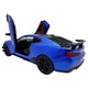 Chevrolet Camaro kék modell 1:24 hanggal, fényekkel, nyitható ajtókkal és motorháztetővel