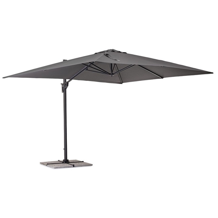 Umbrela gradina gri charcoal Porto 400x300x250h