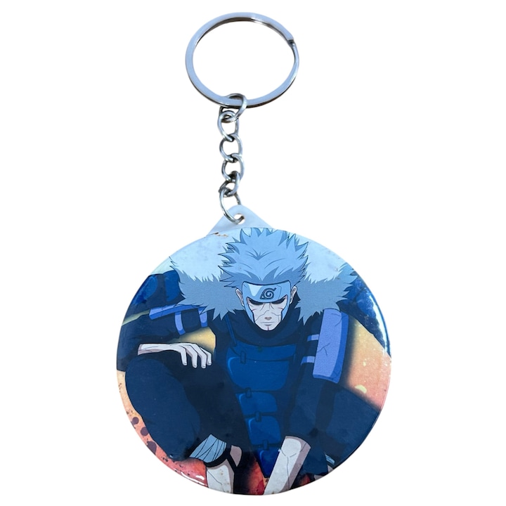 Персонализиран ключодържател с огледало Наруто Шипуден Хокаге Тобирама, многоцветен