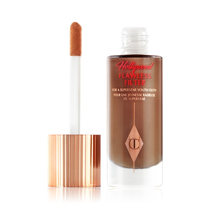 Илюминатор Charlotte Tilbury Hollywood Flawless Filter 8 Deep, 30 мл, естествен ефект, течен крем