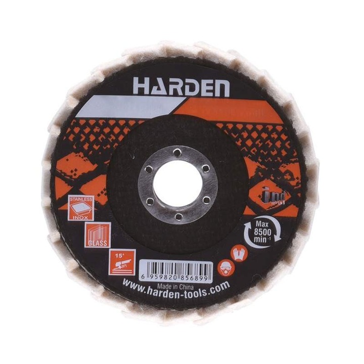 Disc Abraziv Profesional pentru Polizare, Industrial, Harden, 125 mm, 22.2 mm