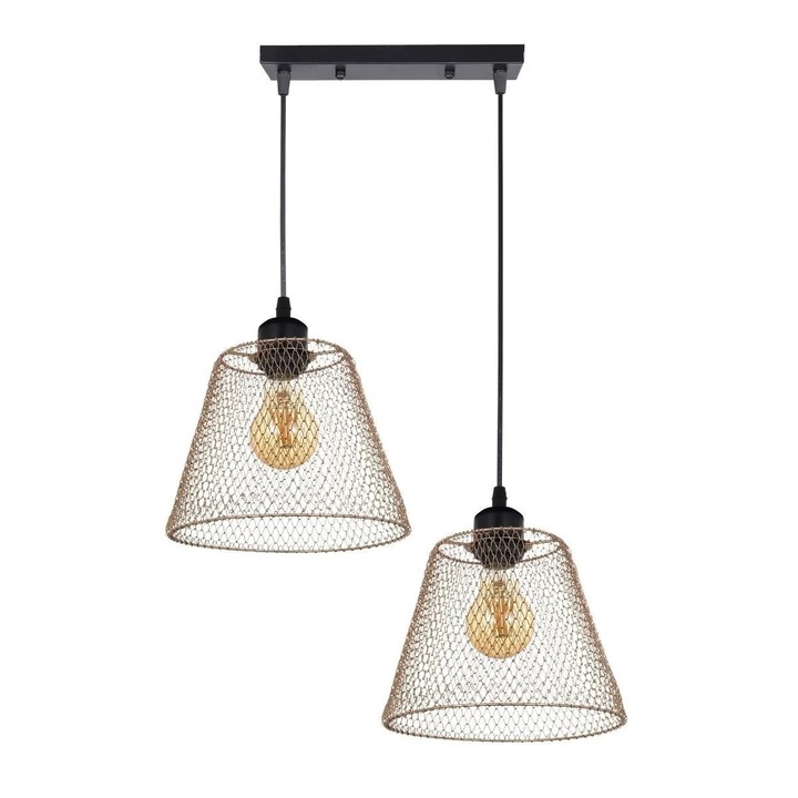 Пендел Loana SP2 G, 2xE27, златист, Klausen