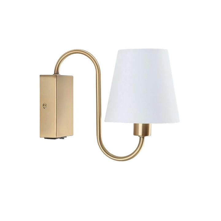 Аплик Classic AP1 G, E14, бял, месинг, Klausen