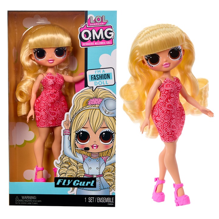 Papusa L.O.L. Surprise! seria OPP O.M.G. − FLY Gurl 27cm