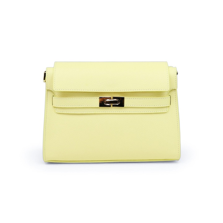 Geanta de mana din piele Moranti, cu buzunar interior, captuseala din cafqwqwtifea neagra