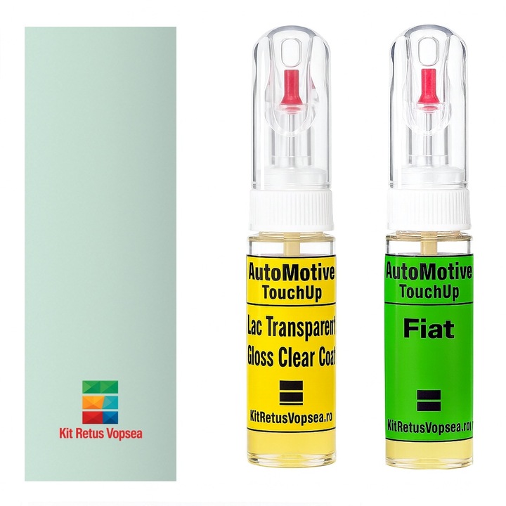 Kit retus vopsea touch-up Fiat 500 FI433 (Azzurro Aquamarin), 51920, 051297, FI433, 433, 13147