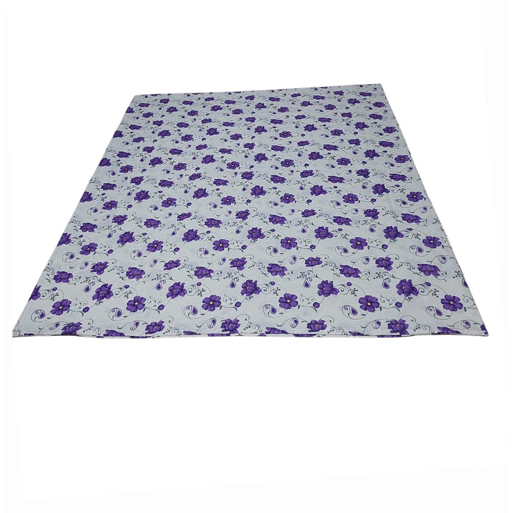 Lenjerii de pat - Husa pilota 130x190 cm, M004_Alb flori Mov, 1 Persoana, Albatex Home