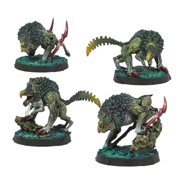 Разширение за игра Infinity, Combined Army The Hungries: Gakis and Pretas 2023, Corvus Belli, 4 модела за сглобяване, сив