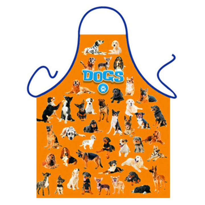 Sorturi bucatarie si gratar, Itati, sort pentru iubitori de caini, imprimeu de inalta calitate, lavabil, multicolor
