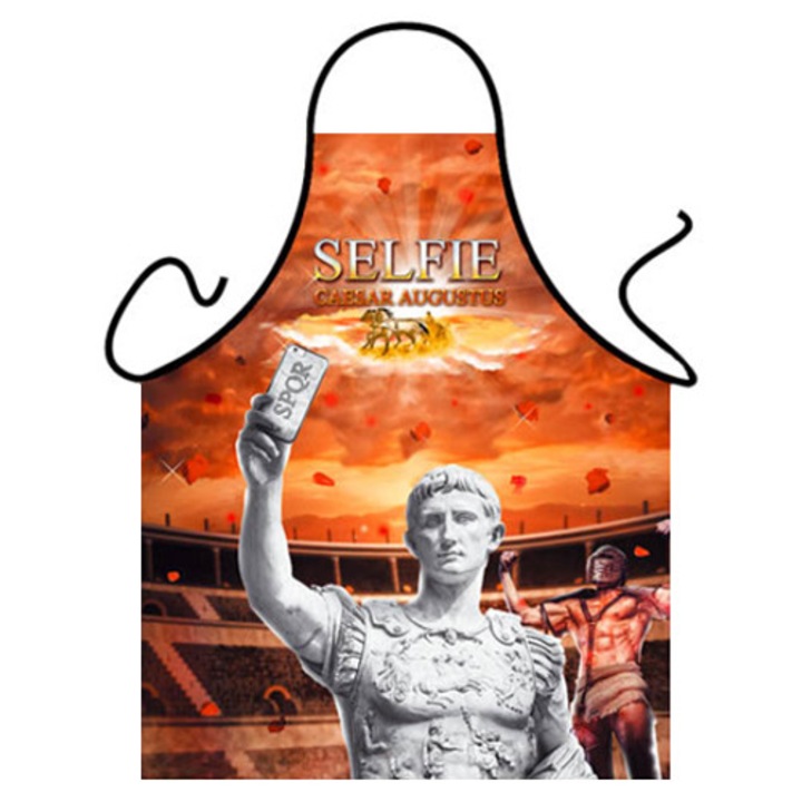 Sorturi bucatarie si gratar Itati, zastera pentru selfie, maron